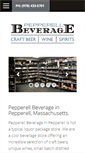 Mobile Screenshot of pepperellbeverage.com